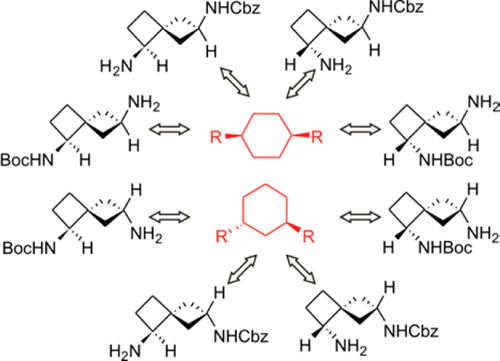 Synthesis and Structural Analysis of Angular Monoprotected Diamines Based on Spiro[3.3]heptane Scaffold